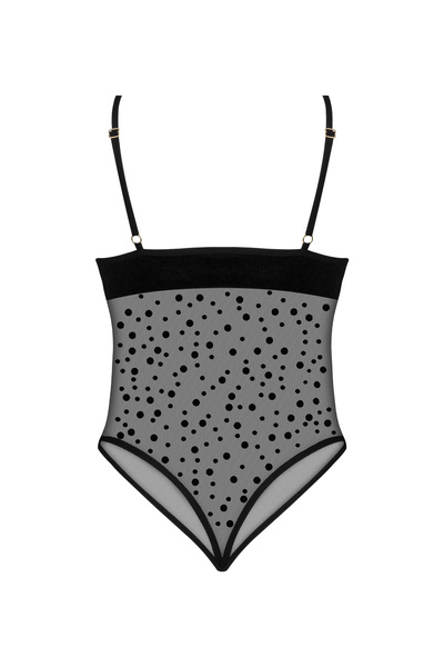Beauty Night Amalia – body z siateczki w kropki (polka dot)