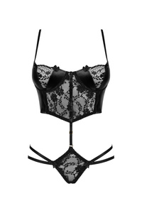 Beauty Night Nirvina Set – koronka + à la latex, body-look