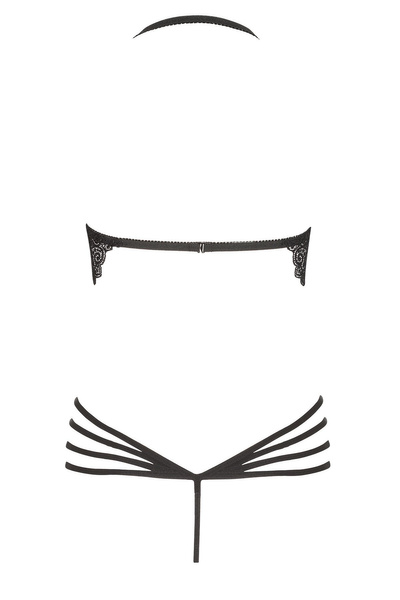 Beauty Night Denver Teddy Black – czarne koronkowe body z fiszbinami