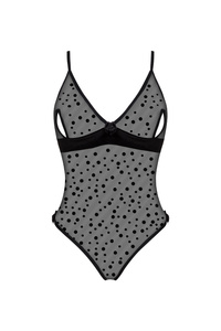 Beauty Night Amalia – body z siateczki w kropki (polka dot)
