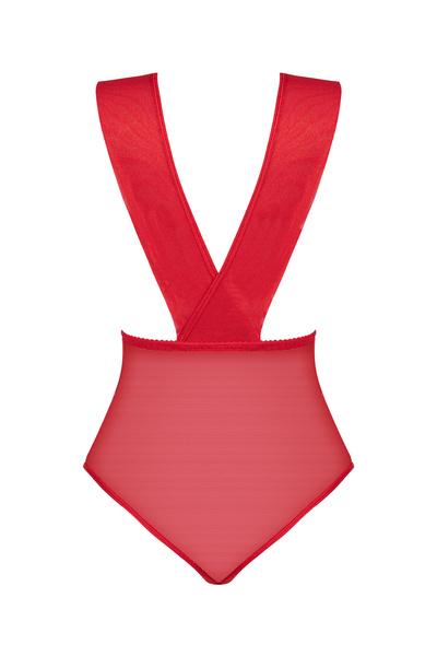 Beauty Night Veronica Teddy Red – czerwone koronkowe body