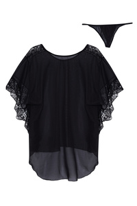 Beauty Night Poppy Chemise – transparentna koszulka z koronką