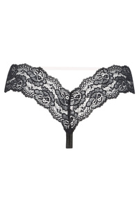 Beauty Night Selina Thong – koronkowe stringi z silikonowym paskiem