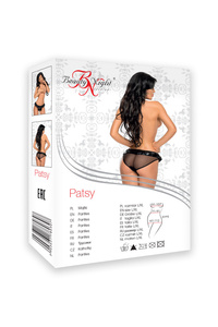 Beauty Night Patsy Panties – przezroczyste majtki z falbanką à la latex