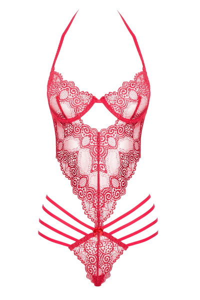 Beauty Night Denver Teddy Cherry – wiśniowe body z koronką