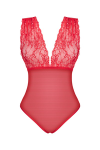 Beauty Night Veronica Teddy Red – czerwone koronkowe body