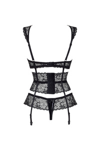 Beauty Night Lillie Set – koronkowy komplet z pasem do pończoch