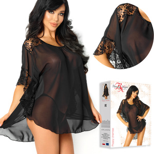 Beauty Night Poppy Chemise – transparentna koszulka z koronką