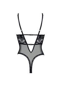 Beauty Night Peyton Teddy — body, koronka i siateczka, czarne
