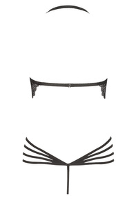 Beauty Night Denver Teddy Black – czarne koronkowe body z fiszbinami