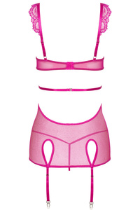 Beauty Night Peyton Chemise Purple – purpurowa koszulka z koronką + stringi