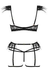 Beauty Night Crystal Black – koronkowy komplet premium